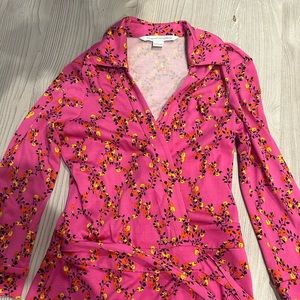 DVF pink floral romper